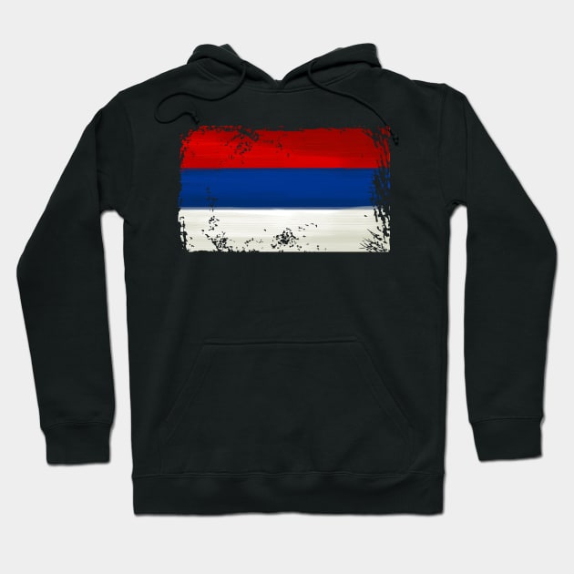 Serbia Flag Hoodie by Dojaja